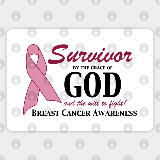 Survivor by the grace of God Magnet by VirgoArtStudio